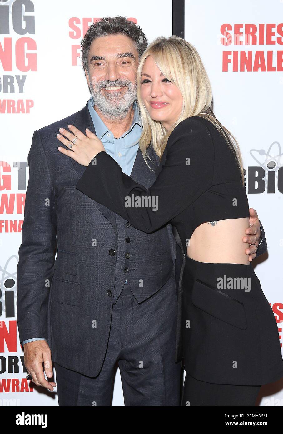 Kaley Cuoco (R) and Chuck Lorre attend ÒThe Big Bang TheoryÓ Finale ...