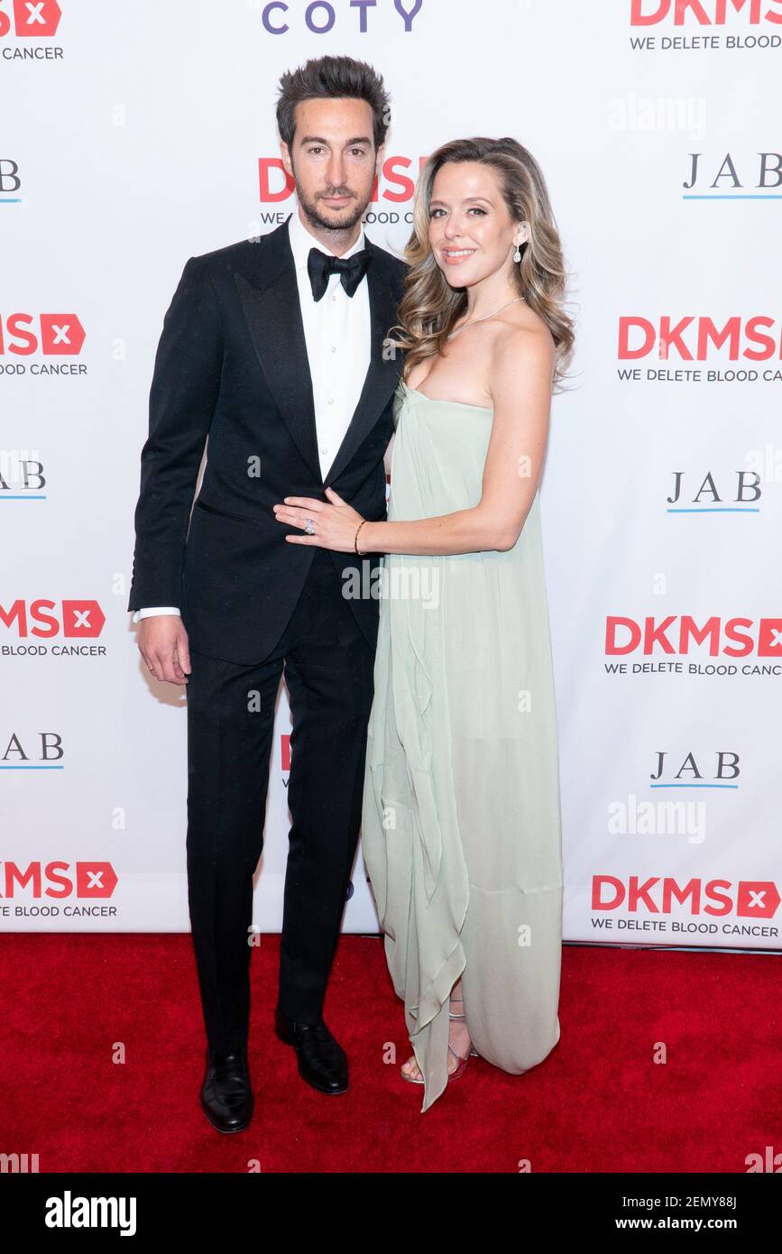 Anastasia Ganias-Gellin and guest attend the 2019 DKMS Gala at Cipriani
