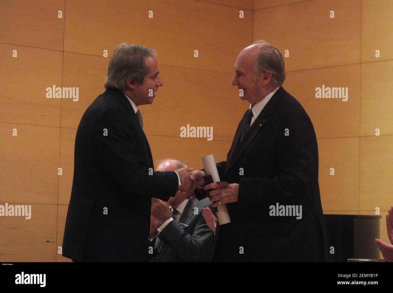 Porto 02 05 2019 The Friends Of The National Museum Of Soares Dos Reis Handed Out Diplomas Of Honorable Member To His Highness The Aga Khan And Prince Amyn Aga Khan On The