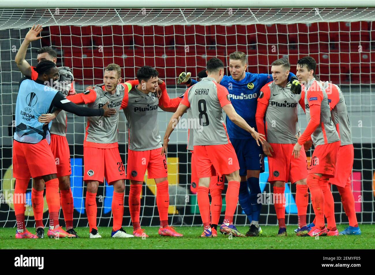 Leverkusen Germany 25th Feb 2021 Football Europa League Knockout Round Intermediate Round Second Legs Bayer Leverkusen