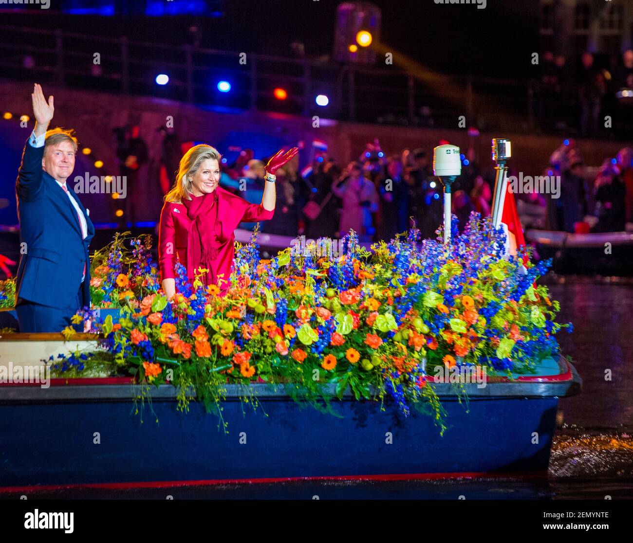 King Willem-Alexander and Queen Maxima during the Liberation concert at ...