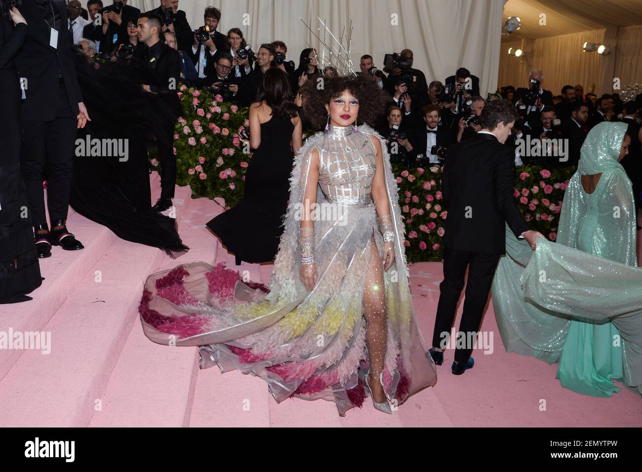 Priyanka Chopra walking on the red carpet at The Metropolitan Museum of