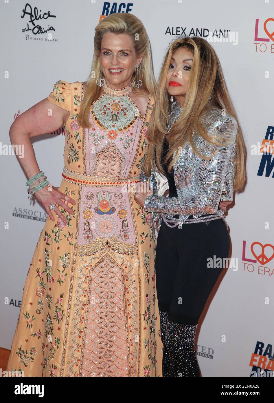 Nancy Davis and LaToya Jackson at the 26th Annual Race To Erase MS Gala