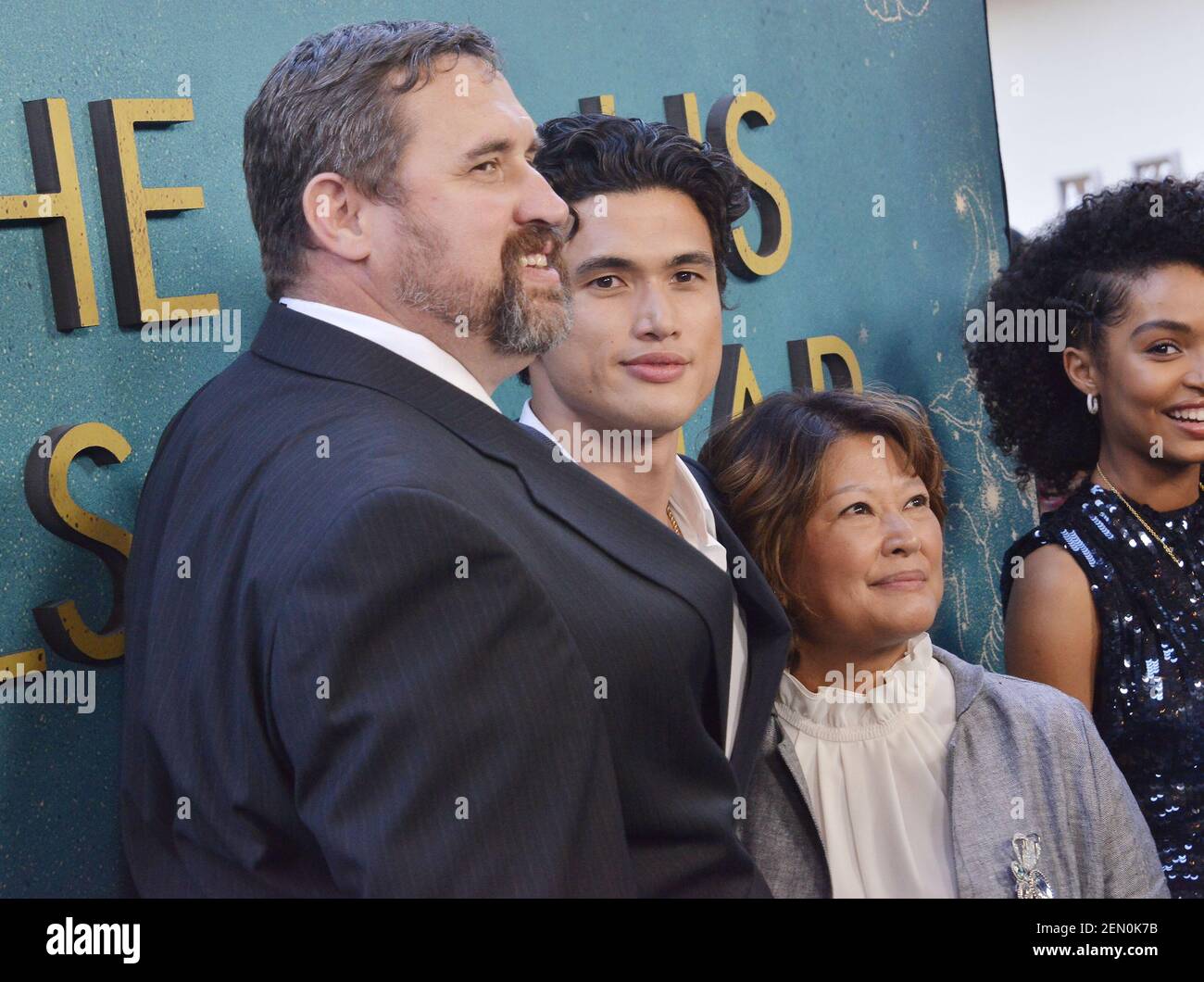 (L-R) Dad Phil Melton, Charles Melton and Mom Sukyong Melton at "The ...