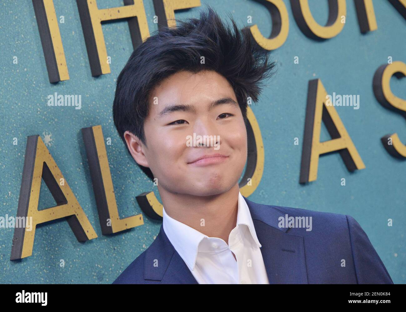 Dallas Liu arrives at "The Sun Is Also A Star" Los Angeles Premiere