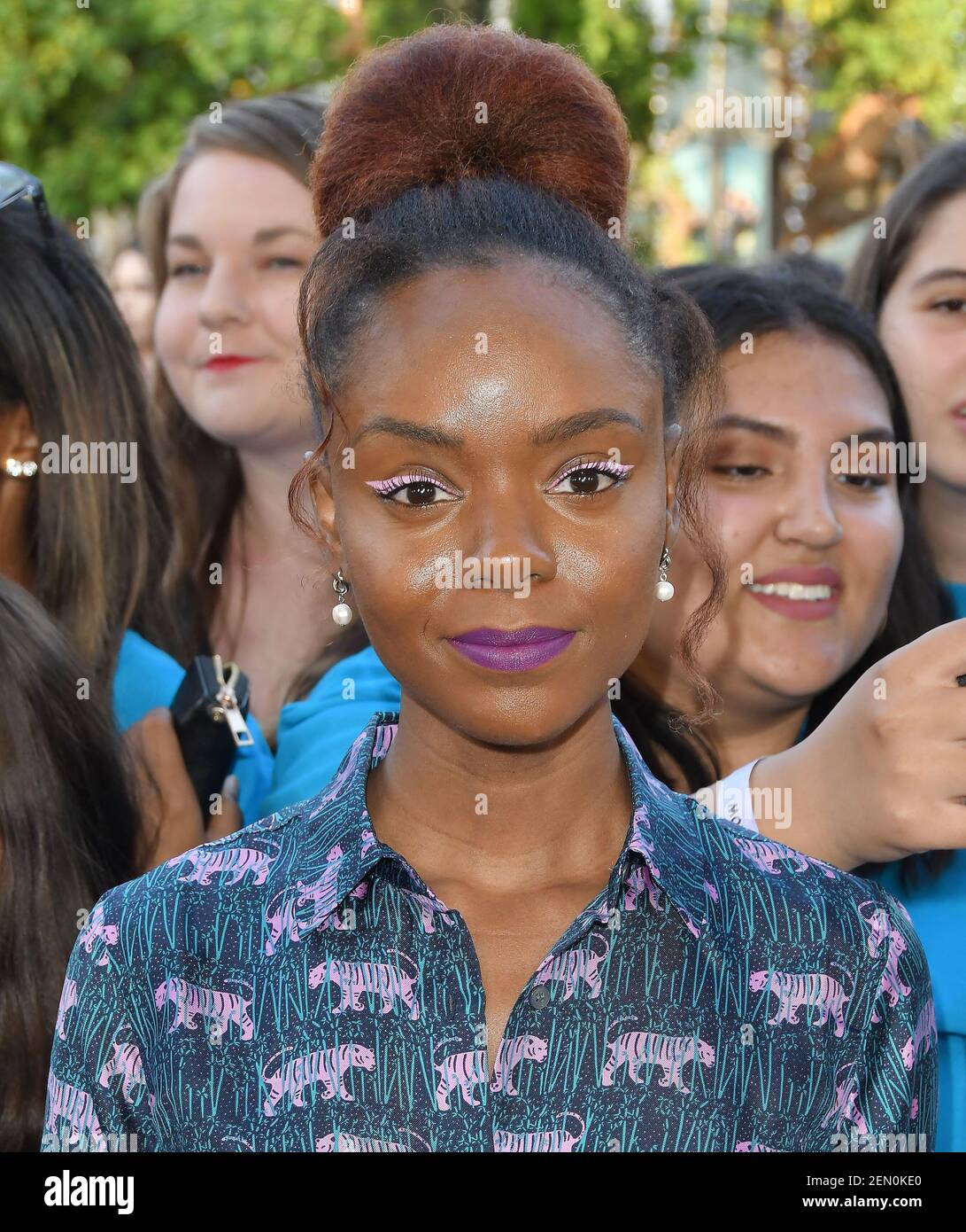 Ashleigh Murray arrives at "The Sun Is Also A Star" Los Angeles
