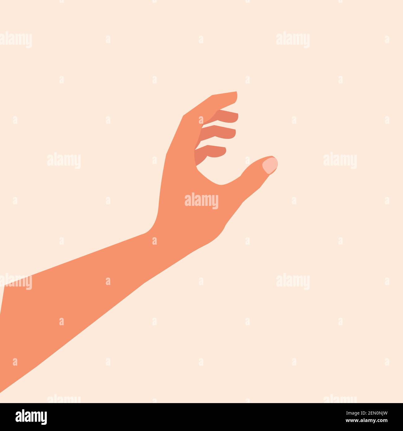 Female grasping grasp Stock Vector Images Alamy