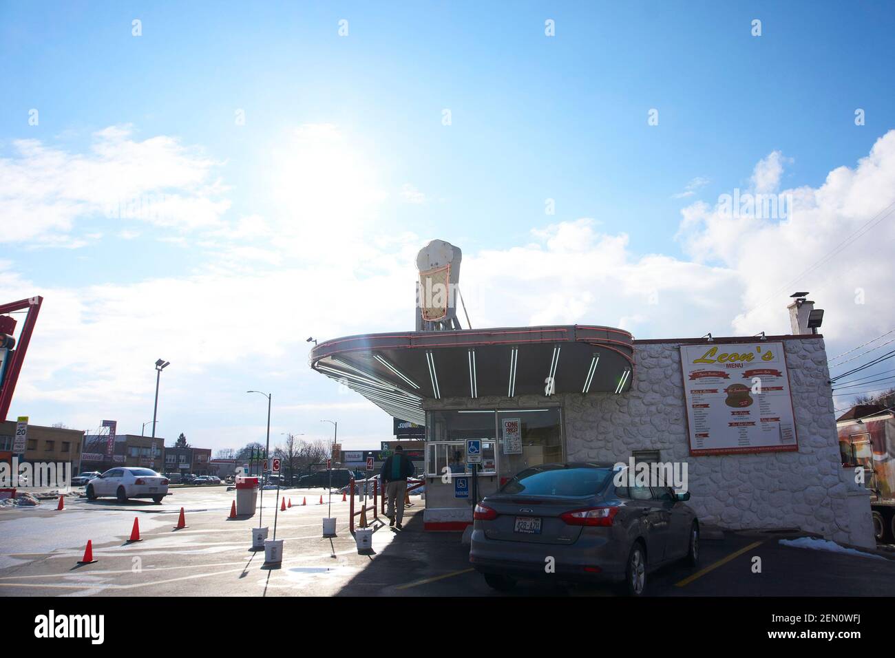 Leon's frozen custard, Milwaukee Wisconsin Stock Photo Alamy