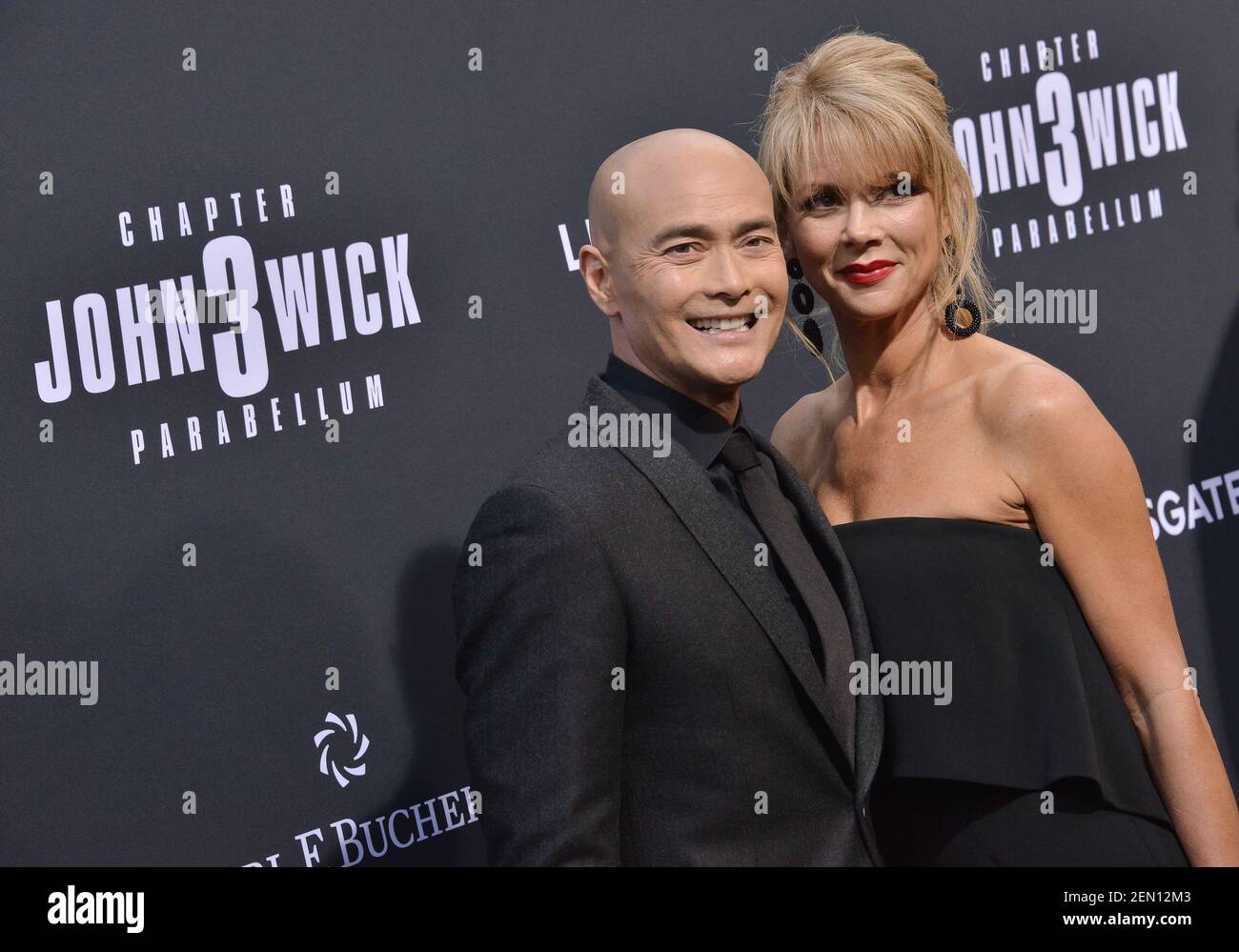 (LR) Mark Dacascos and Wife Julie Condra at Lionsgate's "John Wick