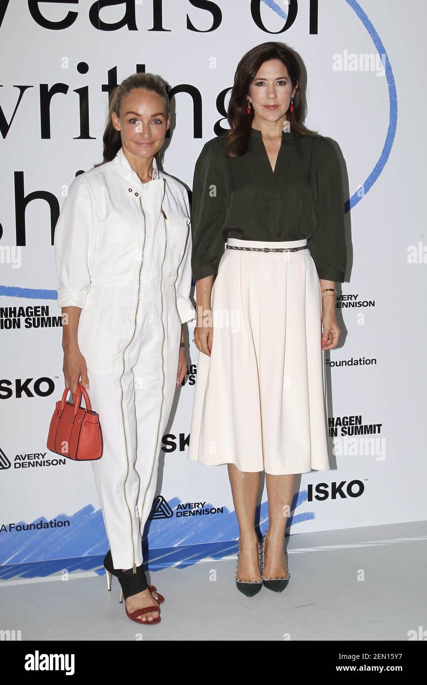 16-05-2019 Denmark Princess Mary with Eva Kruse arrives at DR's Concert  house during the Copenhagen Fashion Summit 2019 – Day2. (Photo by  Christophersen/PPE/Sipa USA Stock Photo - Alamy
