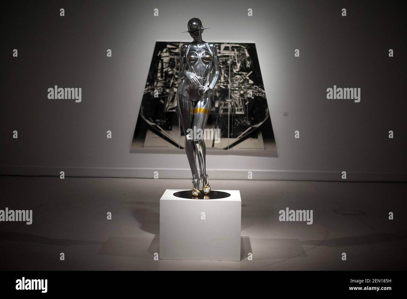 An art piece seen during the exhibition at cultural centre. Make