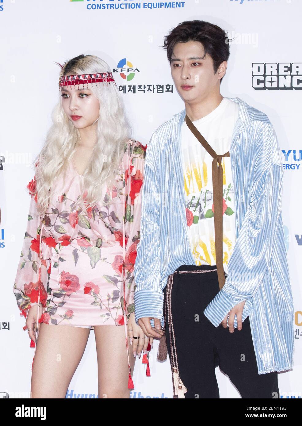 18 May 2019 Seoul, South Korea South Korean KPop mixedgender