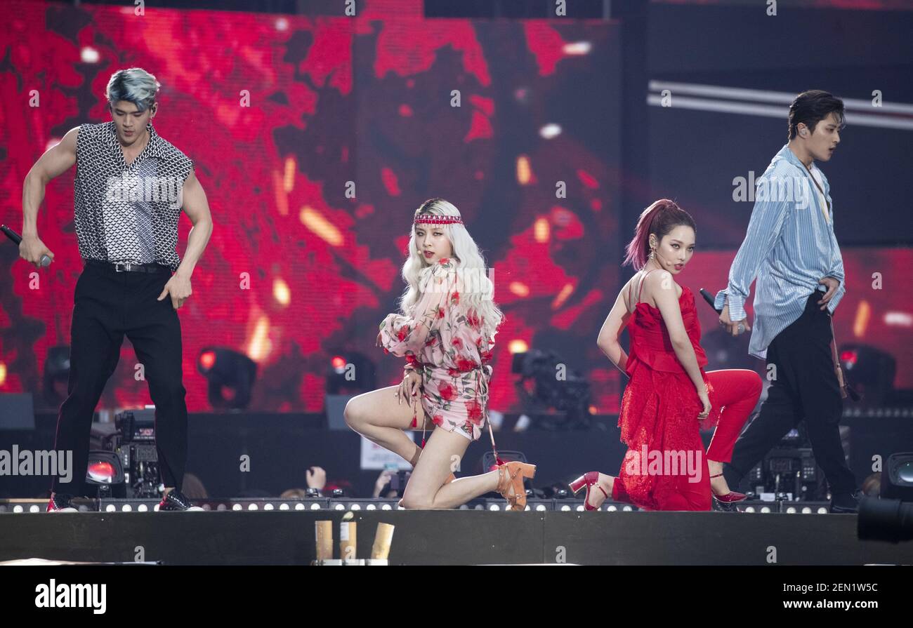 18 May 2019 Seoul, South Korea South Korean KPop mixedgender