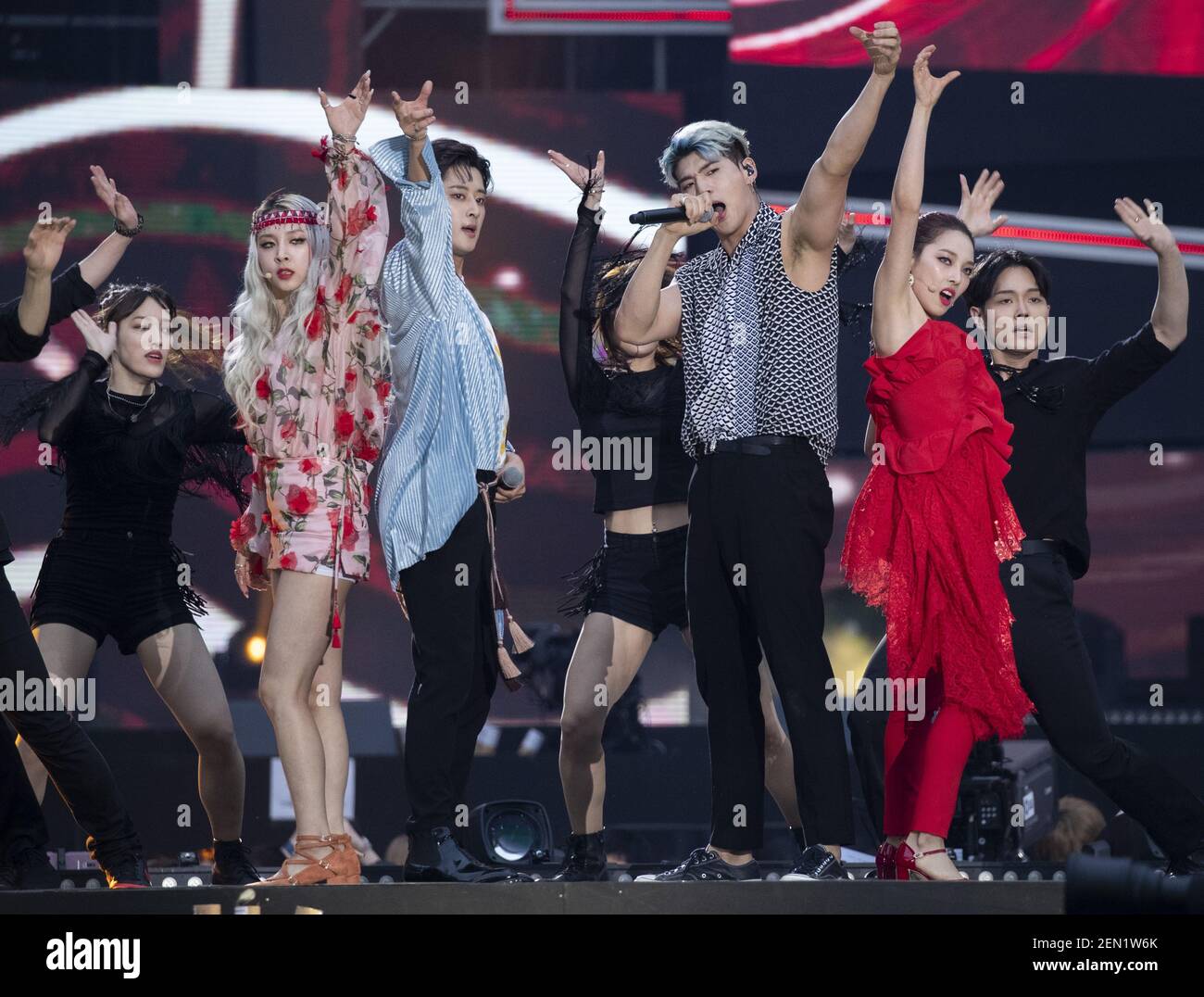 18 May 2019 Seoul, South Korea South Korean KPop mixedgender