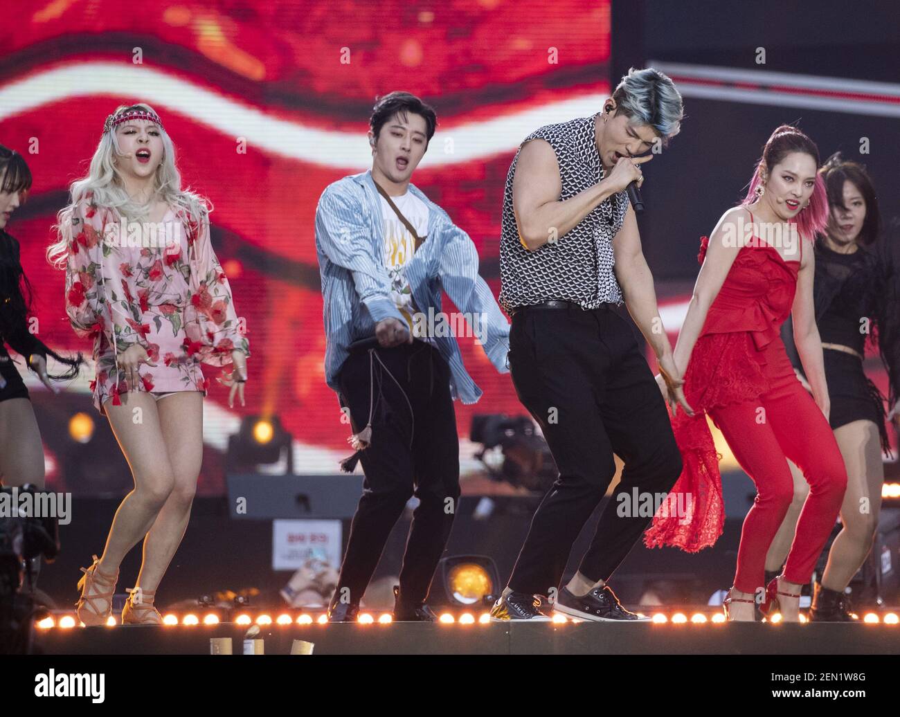 18 May 2019 Seoul, South Korea South Korean KPop mixedgender