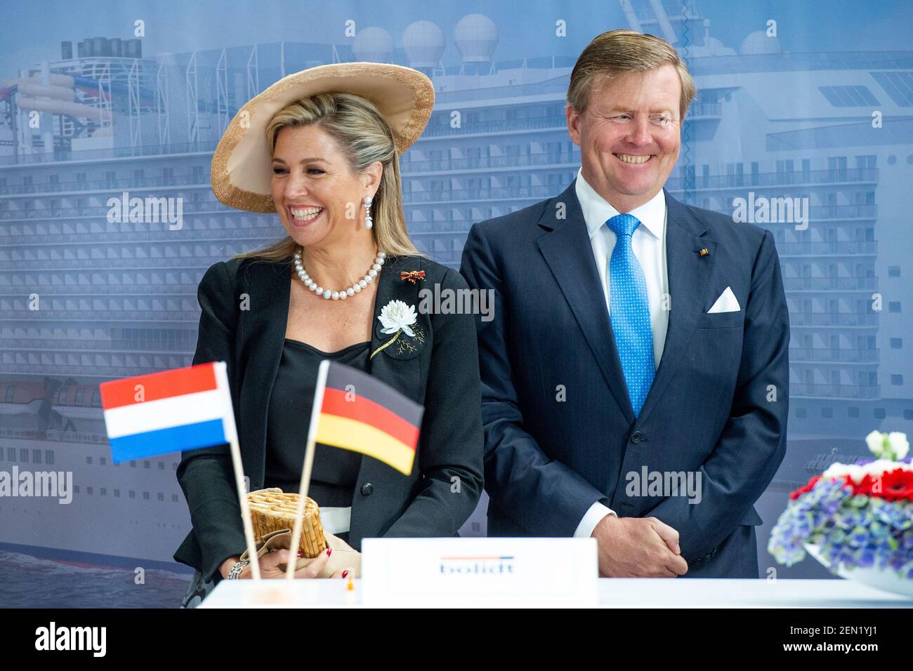 King Willem-Alexander and Queen Maxima of the Netherlands during a ...