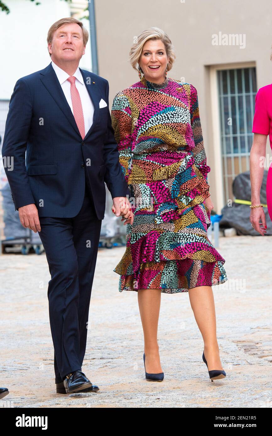 King Willem-Alexander and Queen Maxima of the Netherlands during a ...