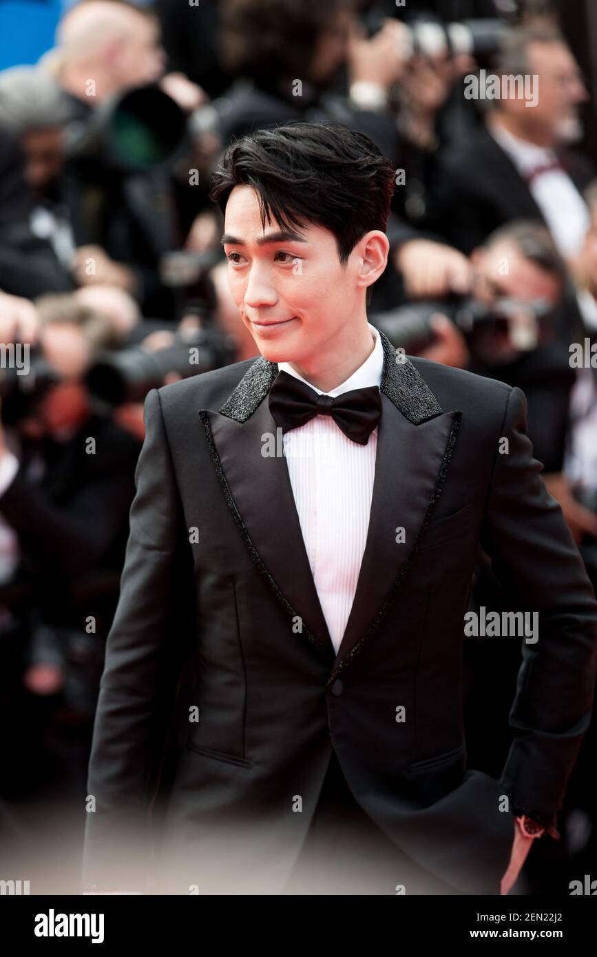 Chinese actor Zhu Yilong poses as he arrives on the red carpet for the ...