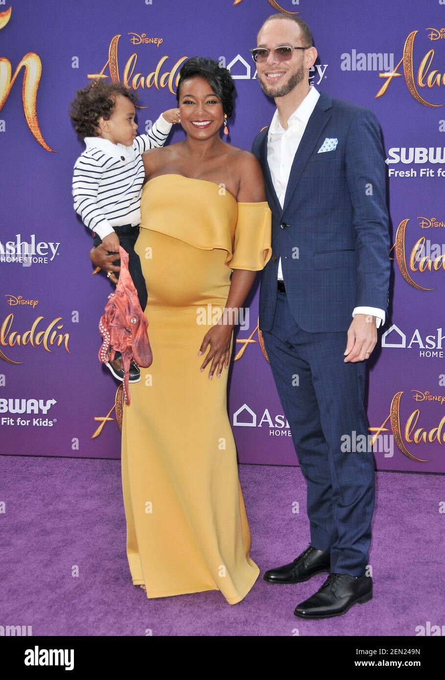 (LR) Edward Aszard Rasberry, Tatyana Ali and Vaughn Rasberry at the