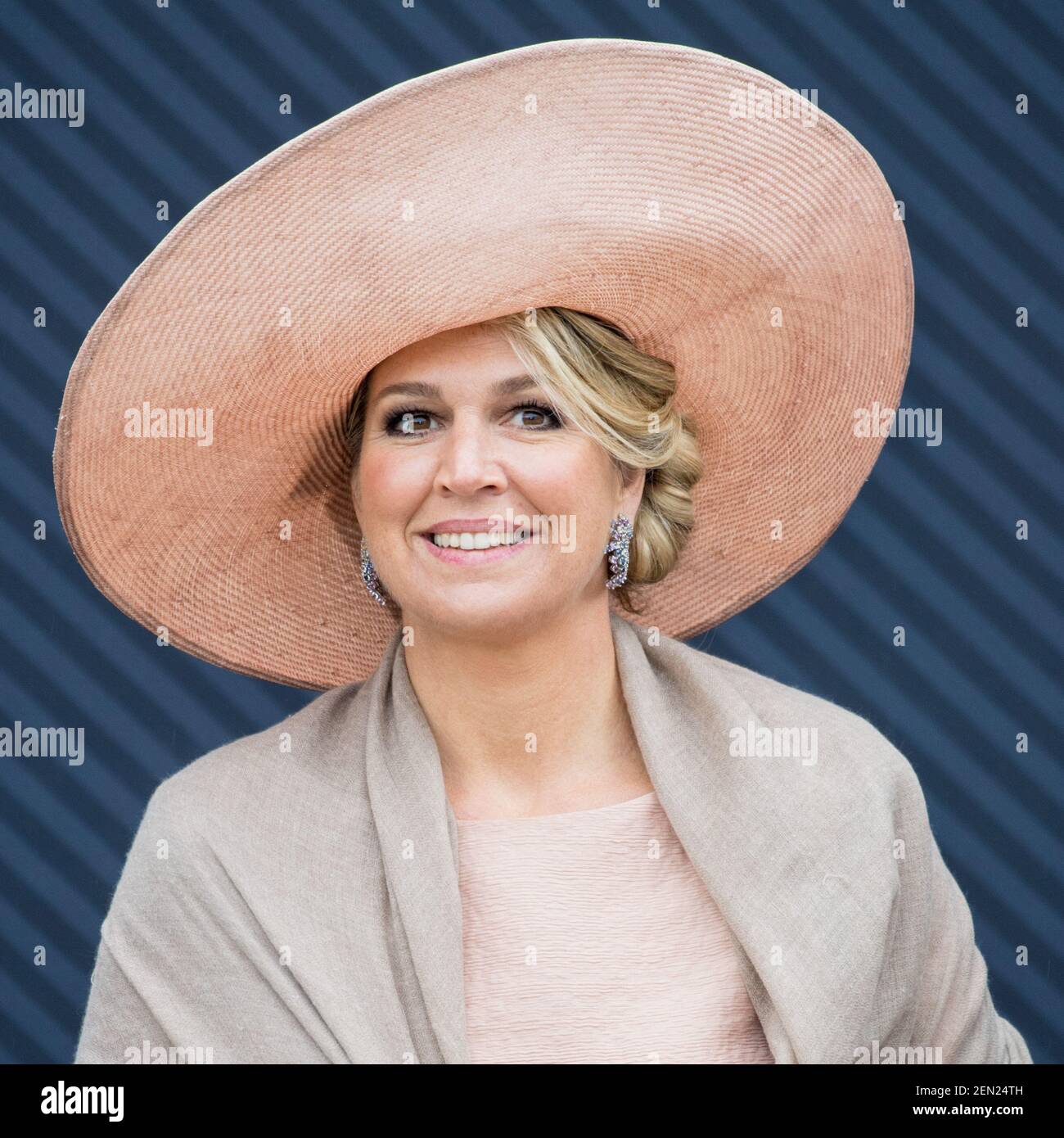 Queen Maxima of the Netherlands during a visit to MediaTech Hub in 