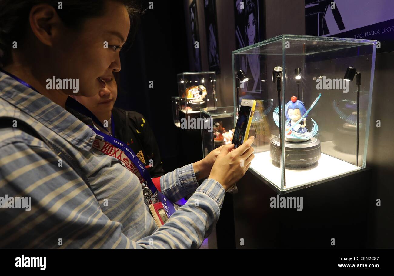 A smart robot TaiQ featuring a character of Tencent's mobile MOBA King of  Glory or Honor of Kings is displayed during the Tencent Global Digital E  Stock Photo - Alamy