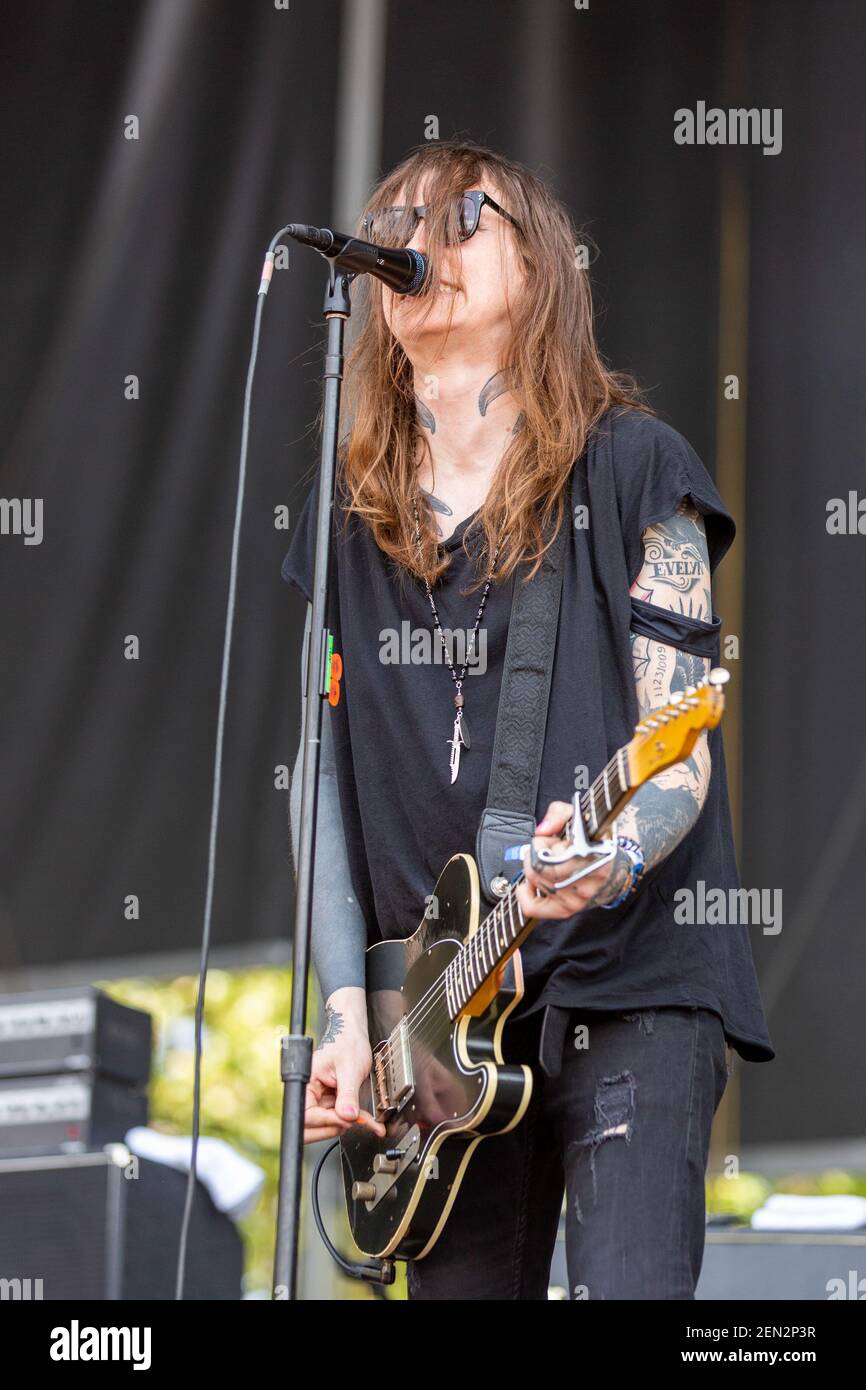 Laura Jane Grace of Against Me! during the BottleRock Music Festival on ...