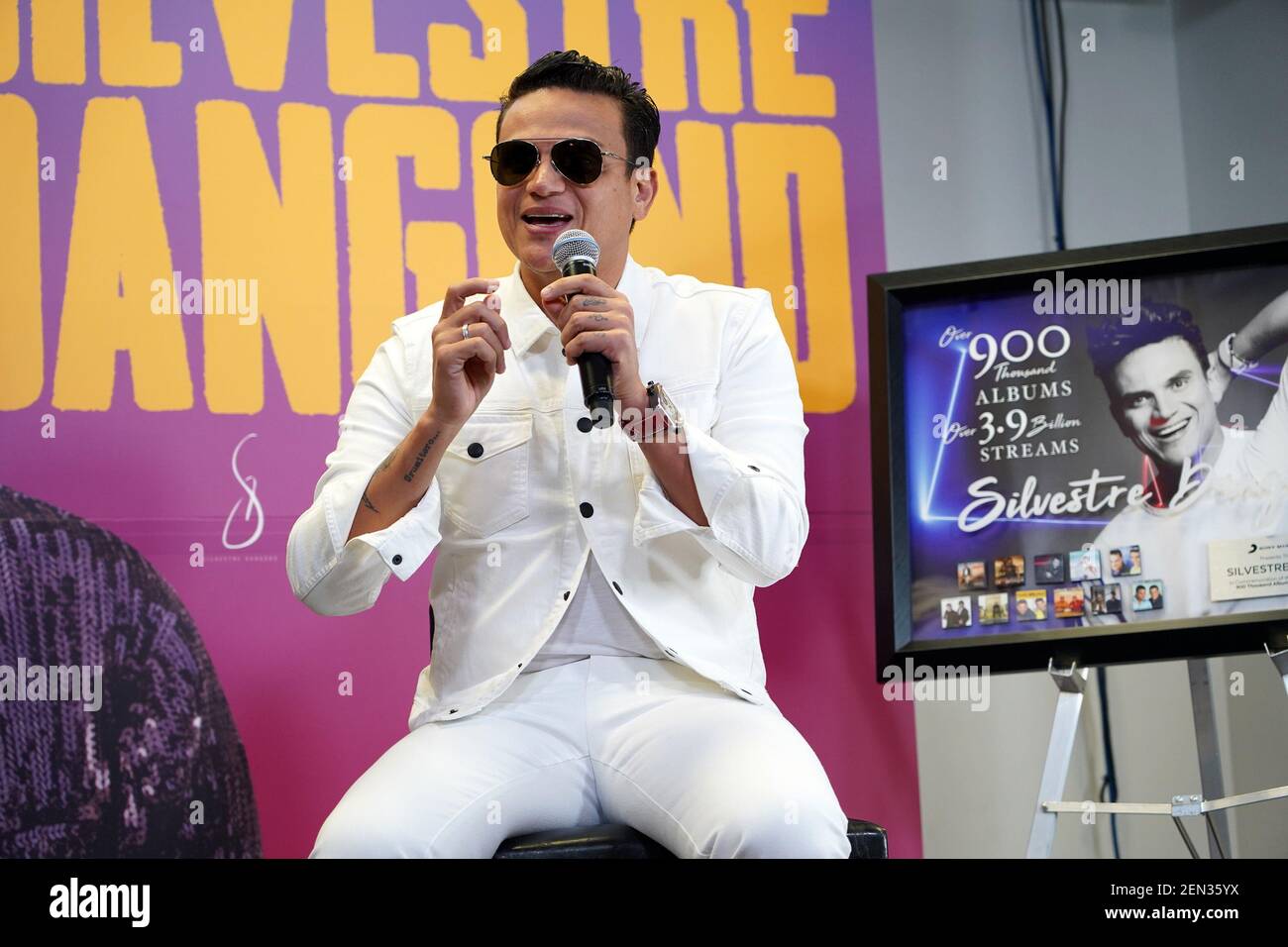 MIAMI, FL - MAY 29: Silvestre Dangond seen at his press conference to