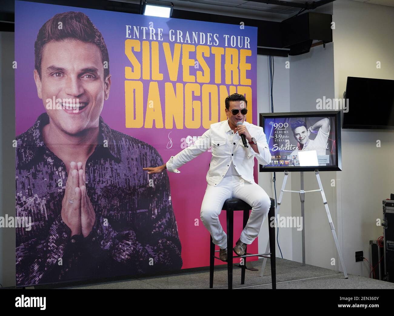 MIAMI, FL - MAY 29: Silvestre Dangond seen at his press conference to