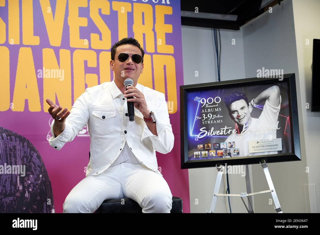 MIAMI, FL - MAY 29: Silvestre Dangond seen at his press conference to