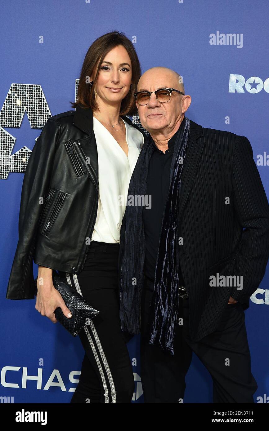 Bernie Taupin and wife Heather Lynn Hodgins Kidd attend the "ROCKETMAN