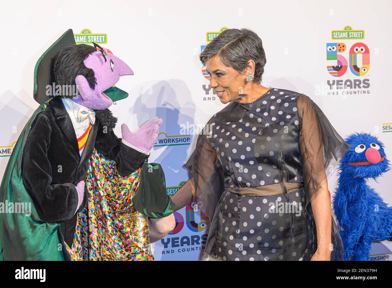 Sonia Manzano is seen during red carpet arrivals for the Sesame
