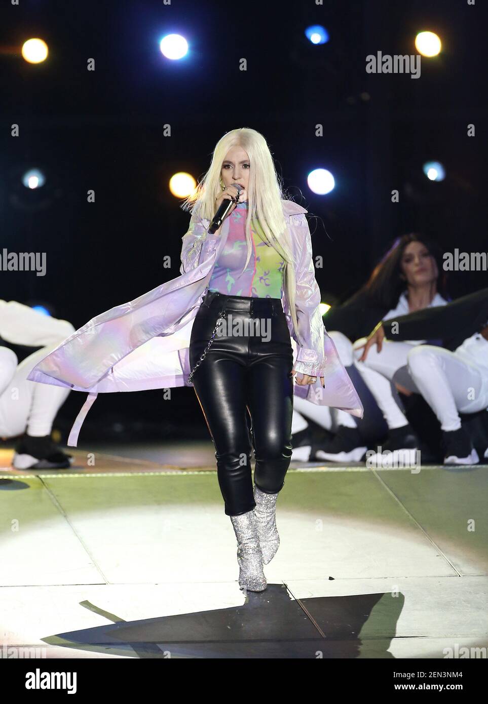 Ava Max performs at the 2019 iHeartRadio Wango Tango held at Dignity
