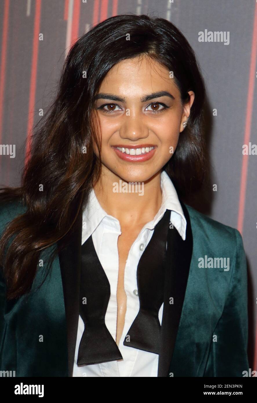 Lisa Ambalavanar arrives on the red carpet during The British Soap