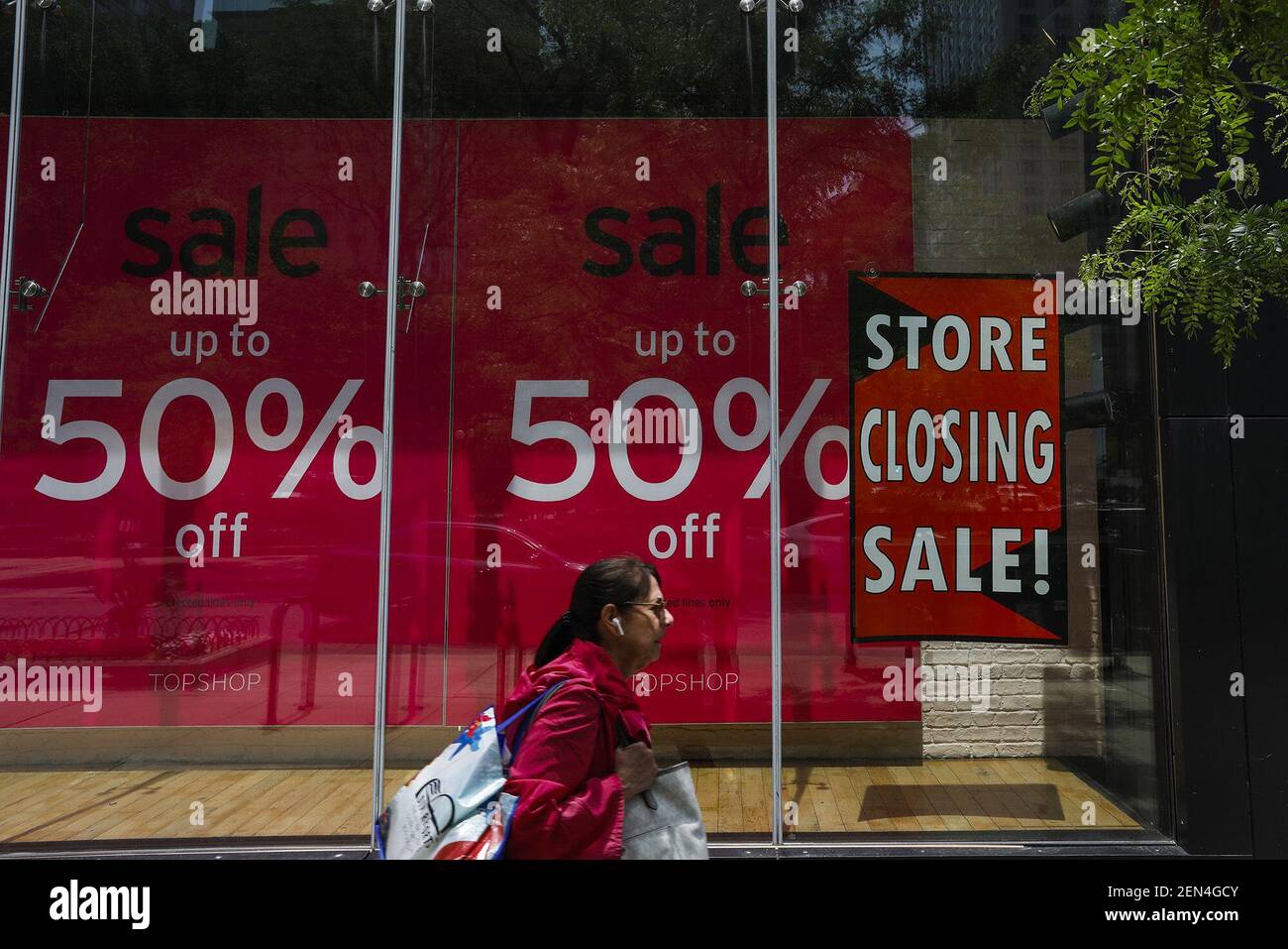 Topshop at 830 N. Michigan in Chicago, Ill. on Monday, June 3, 2019. Topshop  is set to leave a large space open on Michigan Avenue after its  London-based parent company announced plans