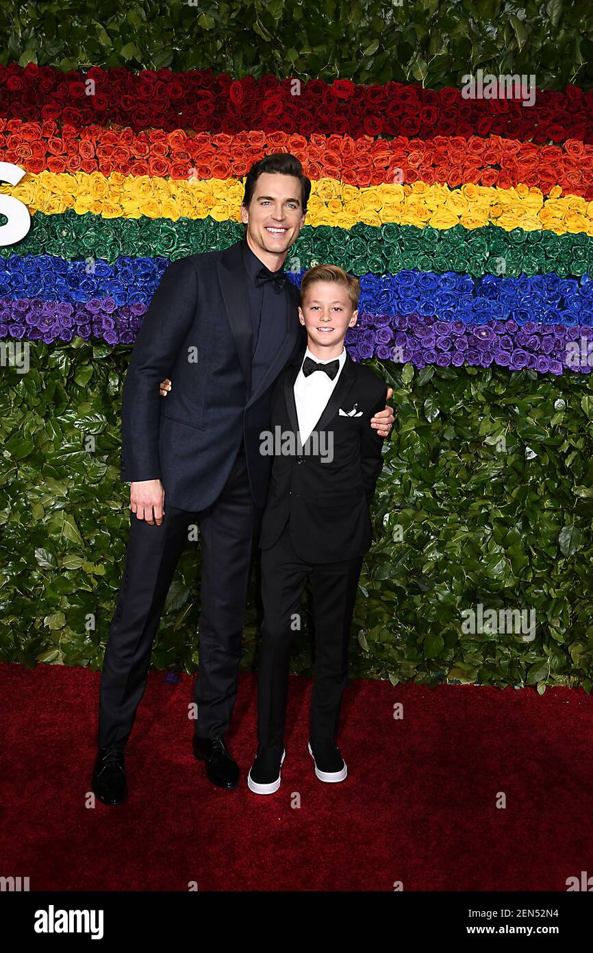 Matt Bomer and son attends the 2019 Tony Awards on June 9, 2019 at