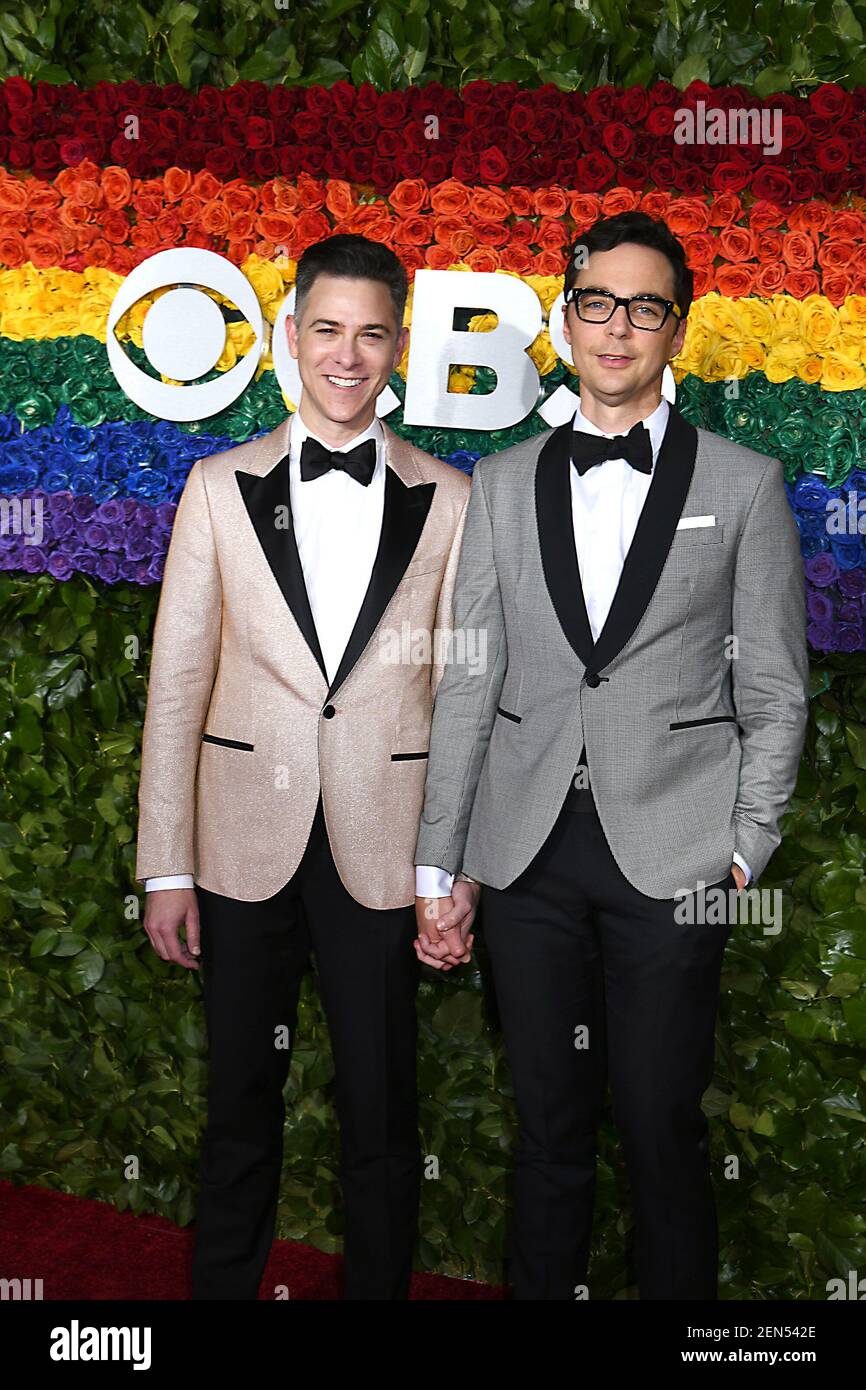 Todd Spiewak and Jim Parsons attends the 2019 Tony Awards on June 9
