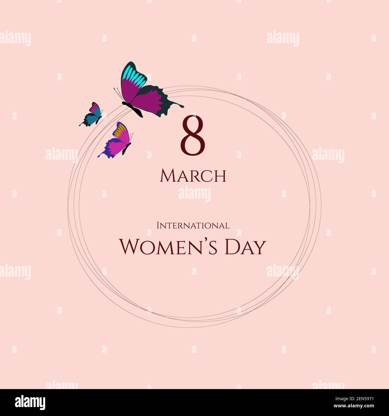 International happy women's day 8 march celebration theme with ...