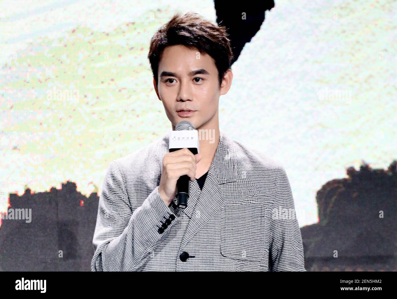 Chinese actor Wang Kai attends a press conference for new TV series ...