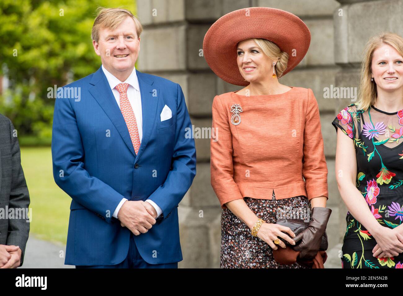 King Willem-Alexander and Queen Maxima of the Netherlands during a ...