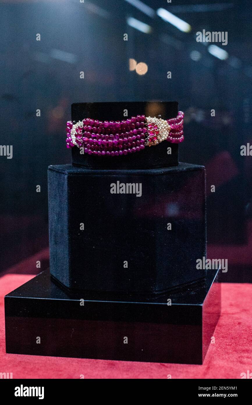 Cartier store ruby necklace