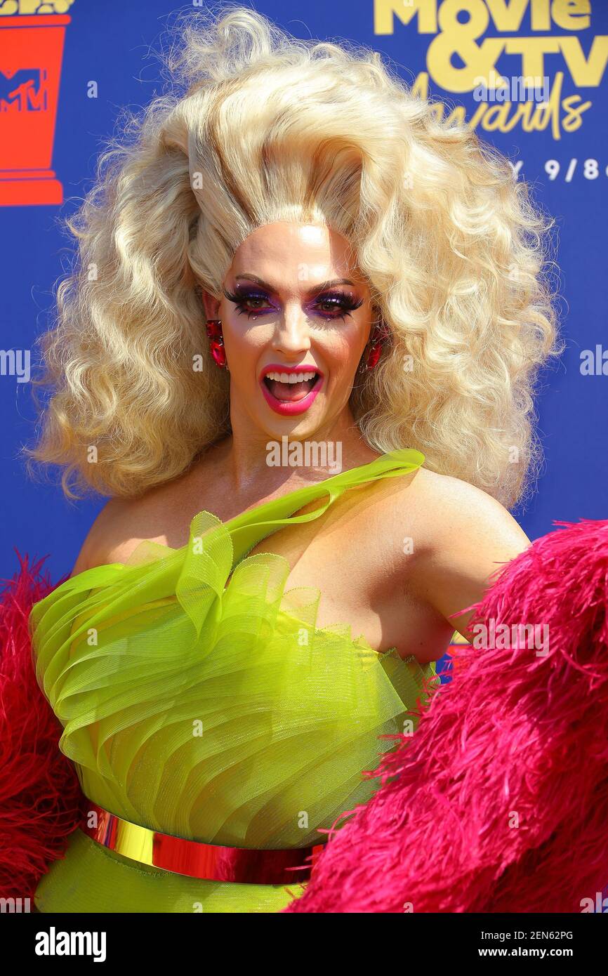 Alyssa Edwards attends the 2019 MTV Movie and TV Awards held at Barker