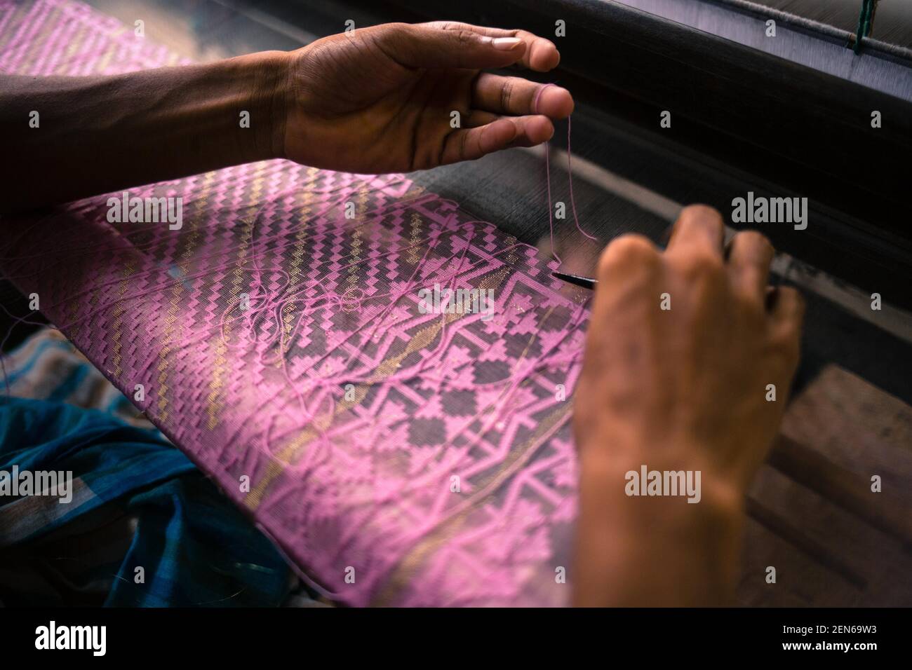 (6/17/2019) Jamdani is a fine muslin textile of Bengal, produced for