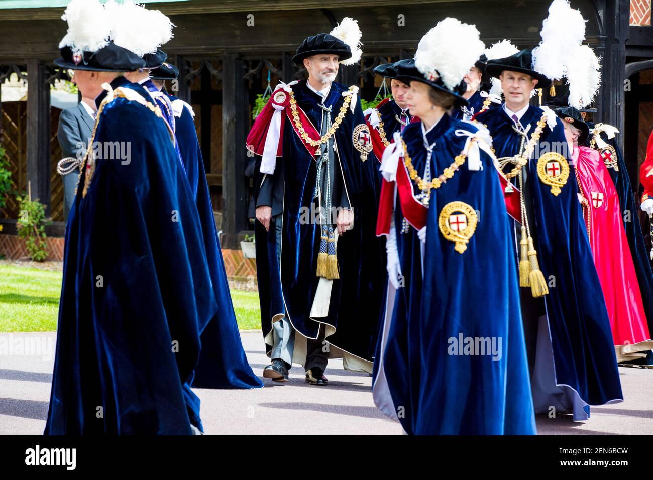 Princess Anne during Order of the Garter service, a service for the