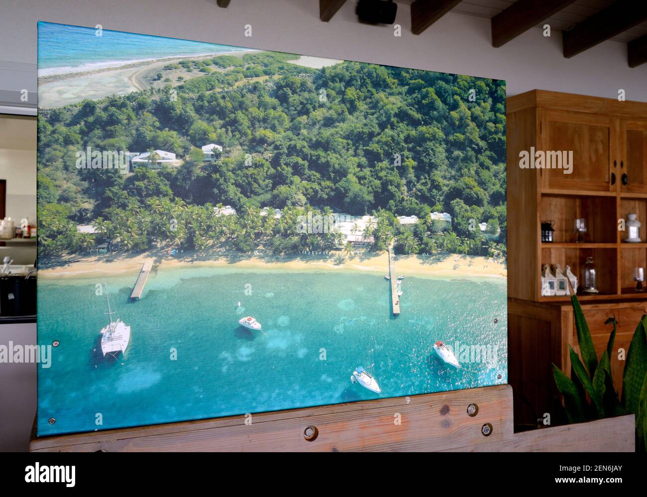 Aerial photo of the Cooper Island Beach Club, Cooper Island, British