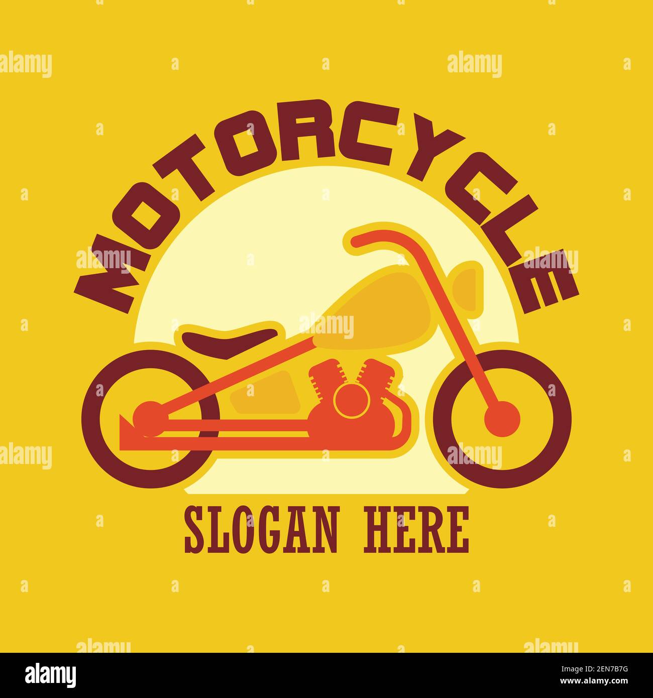 motorcycle logo emblems and insignia with text space for your slogan