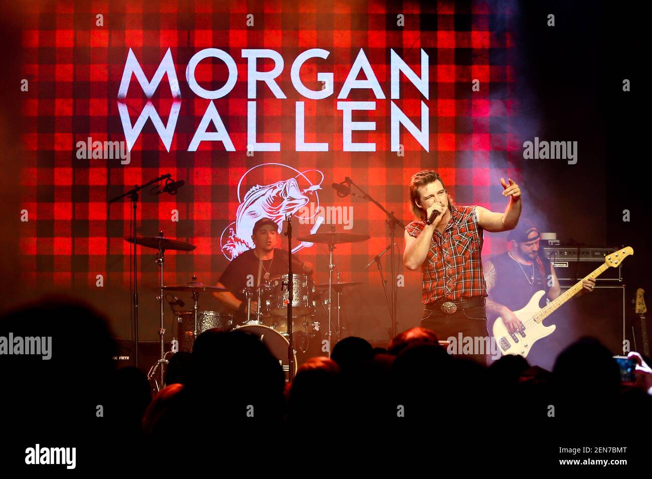 NASHVILLE, TN - JUNE 3: Morgan Wallen at the CMT RamJam: Artists to at TopGolf. (Photo by Debby Wong/Pacific Press/Sipa Stock Photo - Alamy