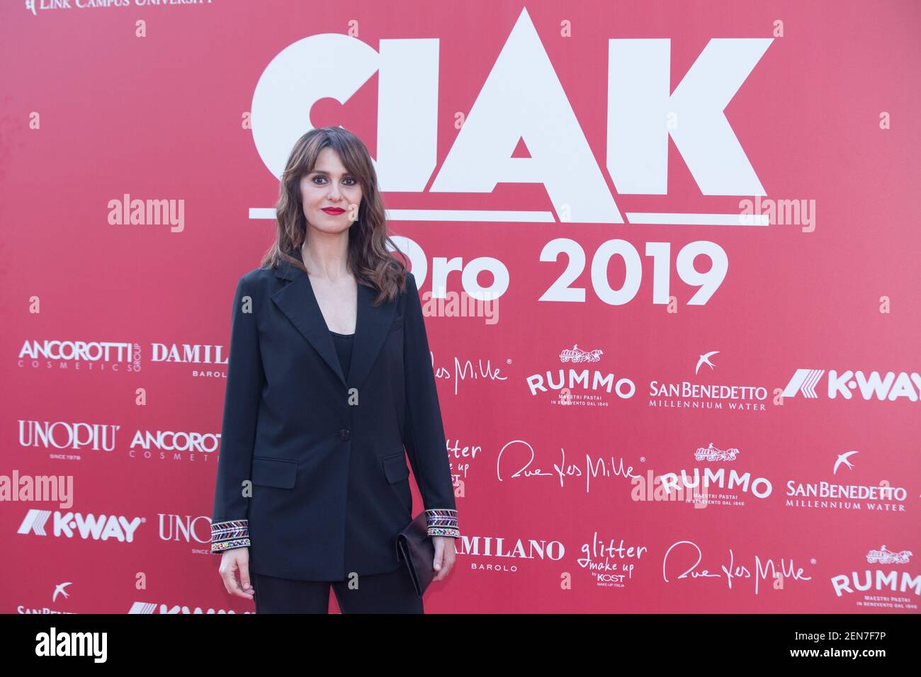 Paola Cortellesi Red Carpet of the awards ceremony of the "Ciak d'Oro