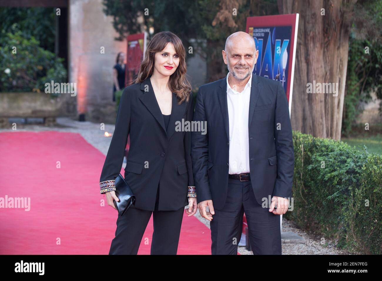 Paola Cortellesi and Riccardo Milani Red Carpet of the awards ceremony