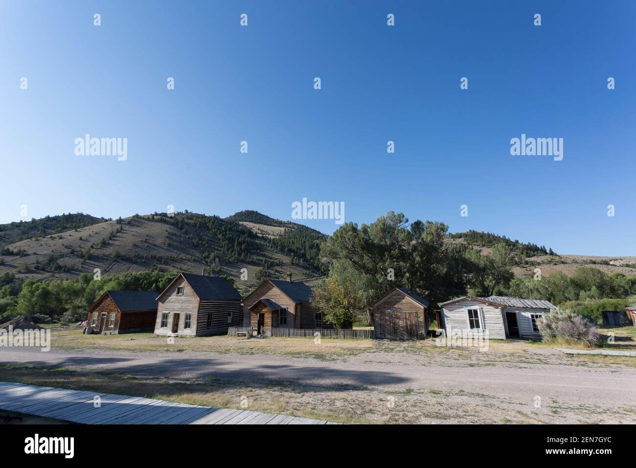 A row of private homes including the reputedly haunted Bessette House