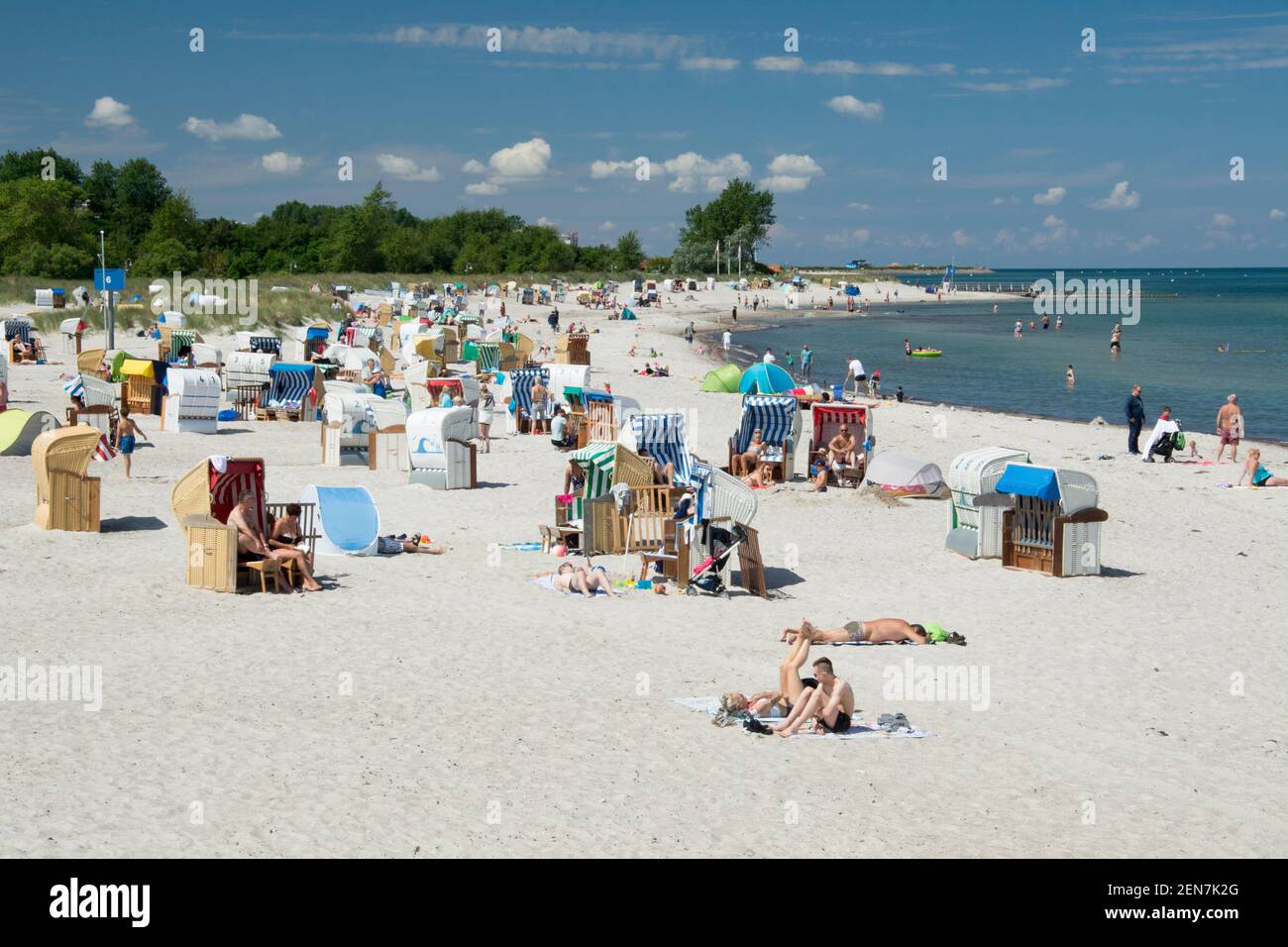 Steinwarder Beach at Heiligenhafen, Holstein, north Germany Stock Photo